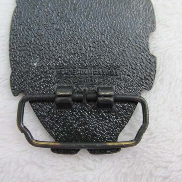 Hawaii Map Souvenir Brass Belt Buckle Century Canada - Picture 3 of 3